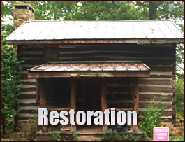 Historic Log Cabin Restoration  Lanett, Alabama